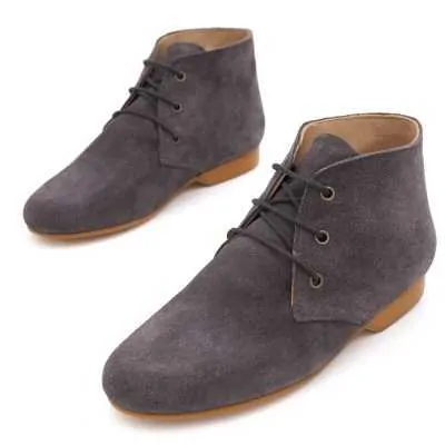 Botín Niña con cordones Piel Gris - Pasitrote 2