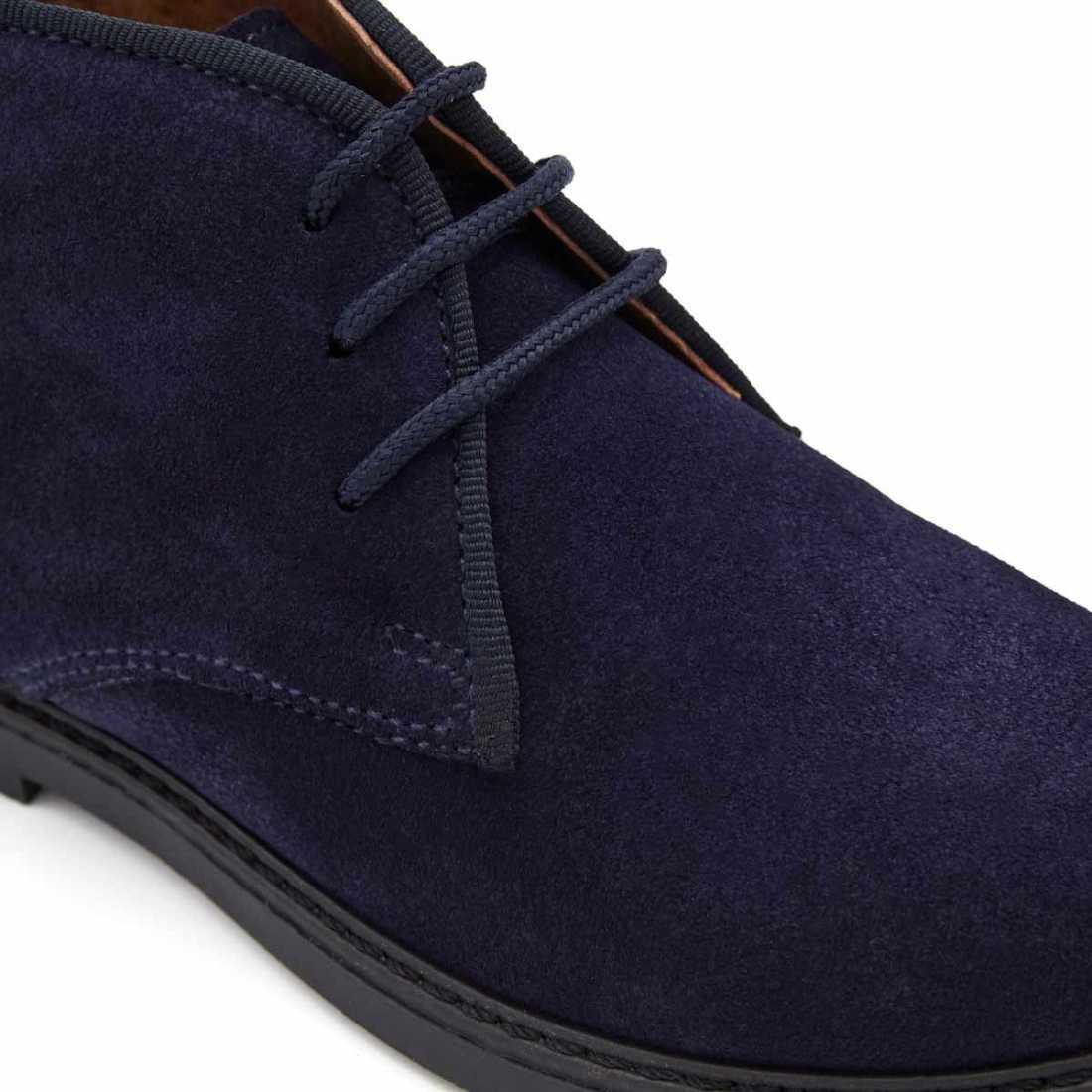 BOTAS NIÑO PIEL AZUL MARINO | Pasitrote