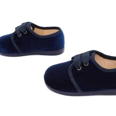 Blucher para niños de terciopelo marino Pasitrote 2