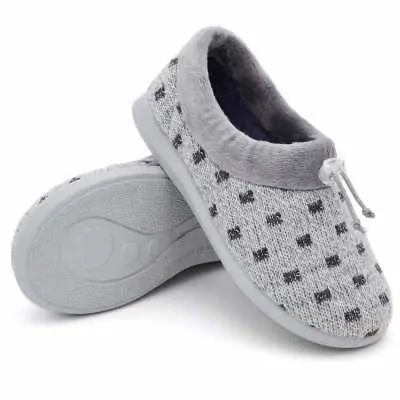 Zapatilla de Casa para Niños de Lana Gris - Pasitrote 2