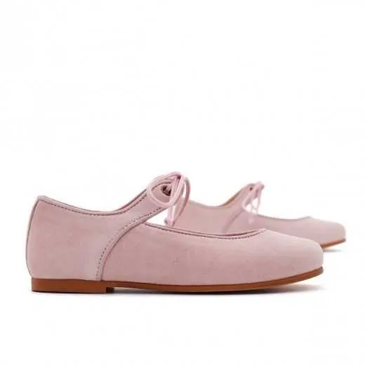 Merceditas Ante Cordón Rosa Empolvado Pasitrote 2