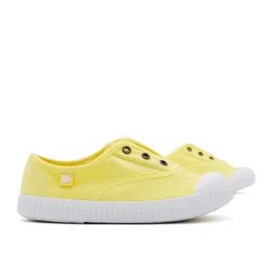 ZAPATILLA 100% ALGODÓN NIÑOS AMARILLO