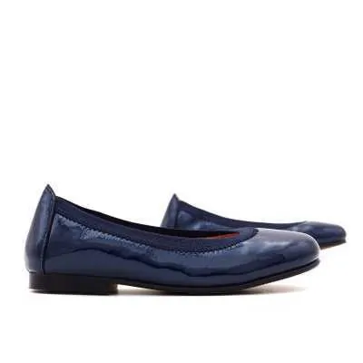 BAILARINA NIÑA CHAROL AZUL 2