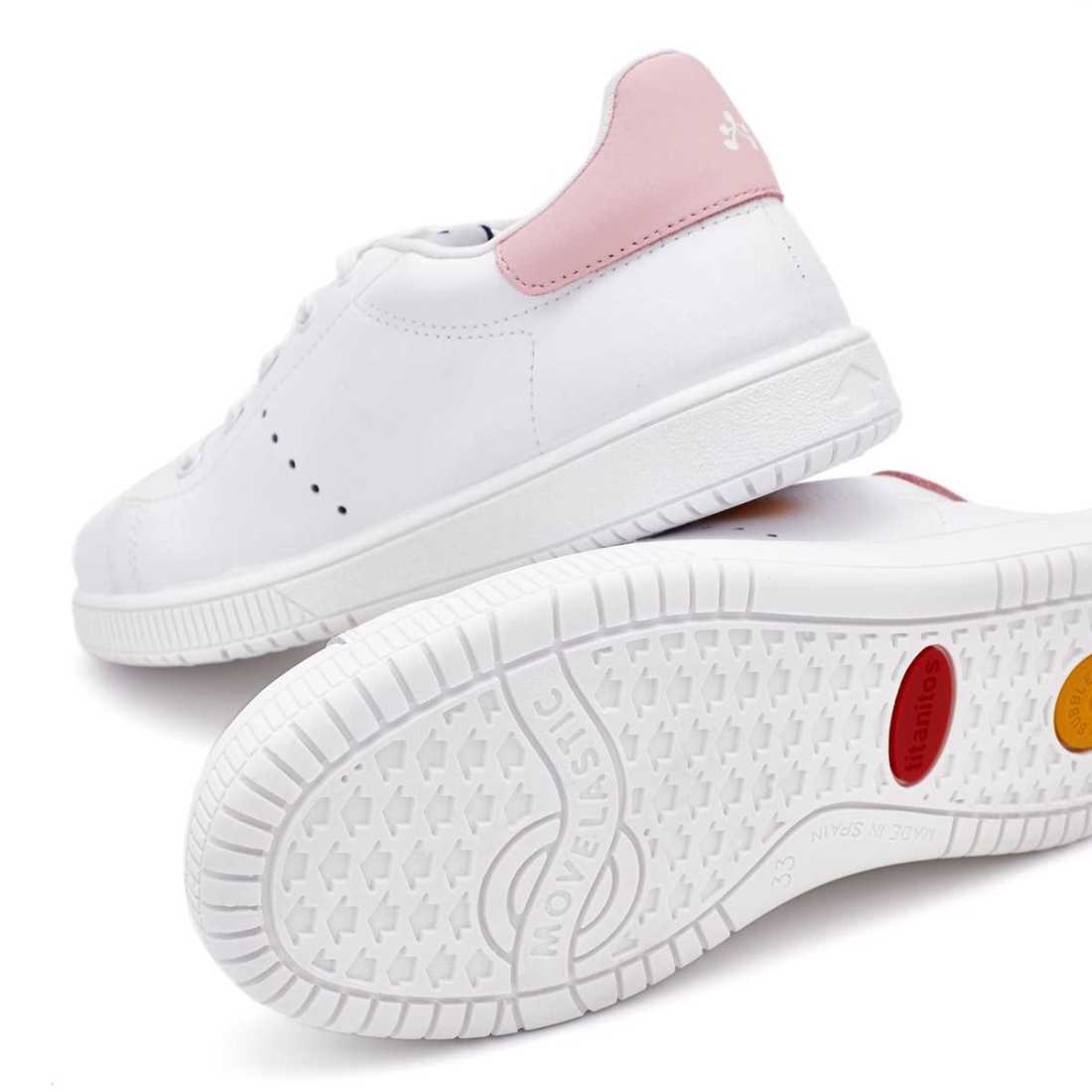 DEPORTIVA PIEL BLANCO-ROSA