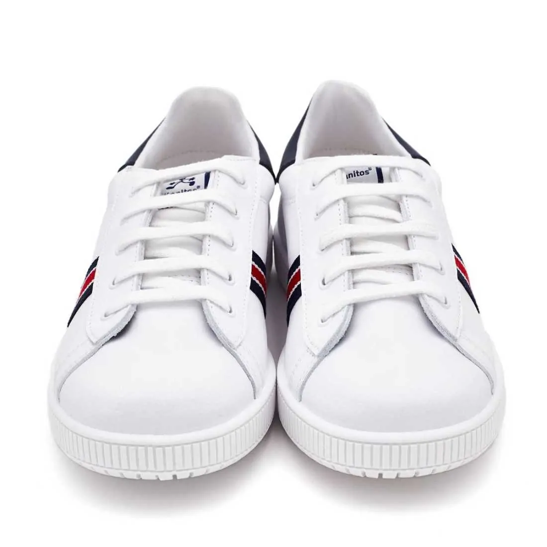 DEPORTIVA PIEL COMBINADO BLANCO