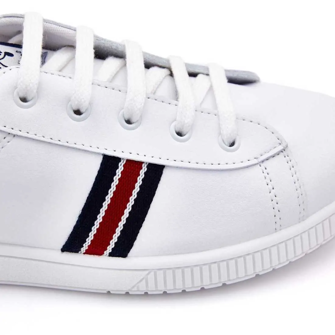 DEPORTIVA PIEL COMBINADO BLANCO