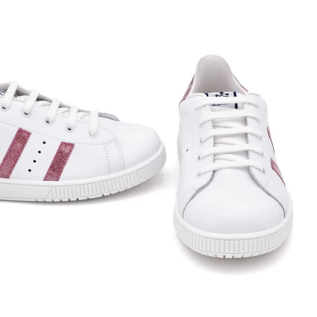DEPORTIVA PIEL DETALLE ORO ROSA