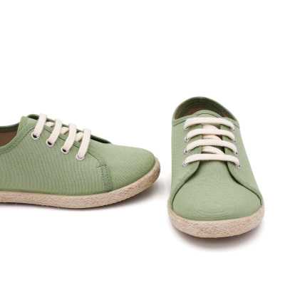 BLUCHER YUTE LONA VERDE HOJA 2