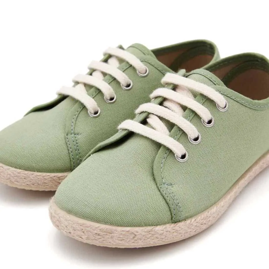 BLUCHER YUTE LONA VERDE HOJA