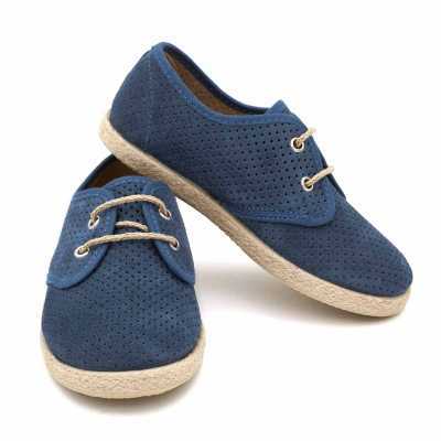 Alpargata Bebé Azul Marino tipo Blucher - Pasitrote 2