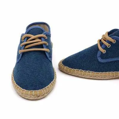 ALPARGATAS MUJER CORDONES AZUL 2