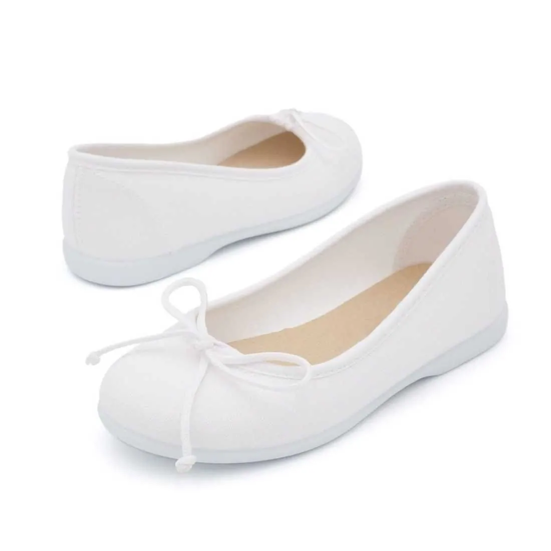 BAILARINA LONA CLÁSICA BLANCO