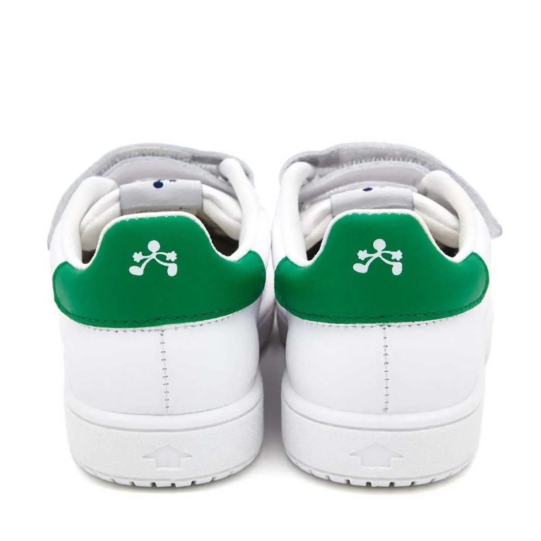 DEPORTIVA PIEL TIRA ADHERENTE BLANCO-VERDE