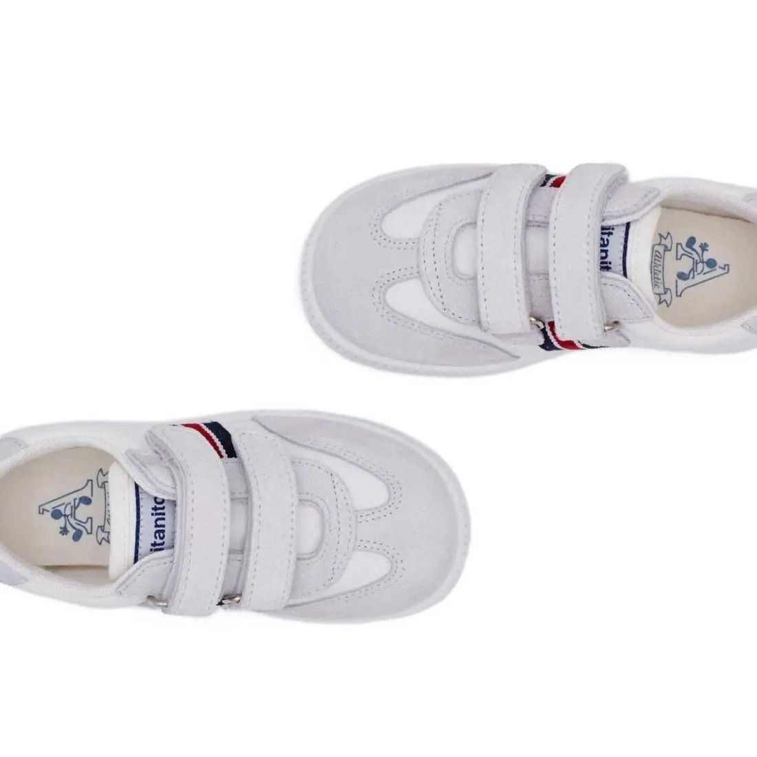 ZAPATILLA URBANA PIEL TIRA ADHERENTE BLANCO