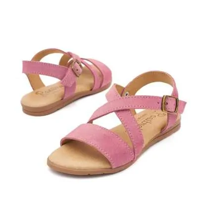 SANDALIA SERRAJE CRUZADA ROSA 2