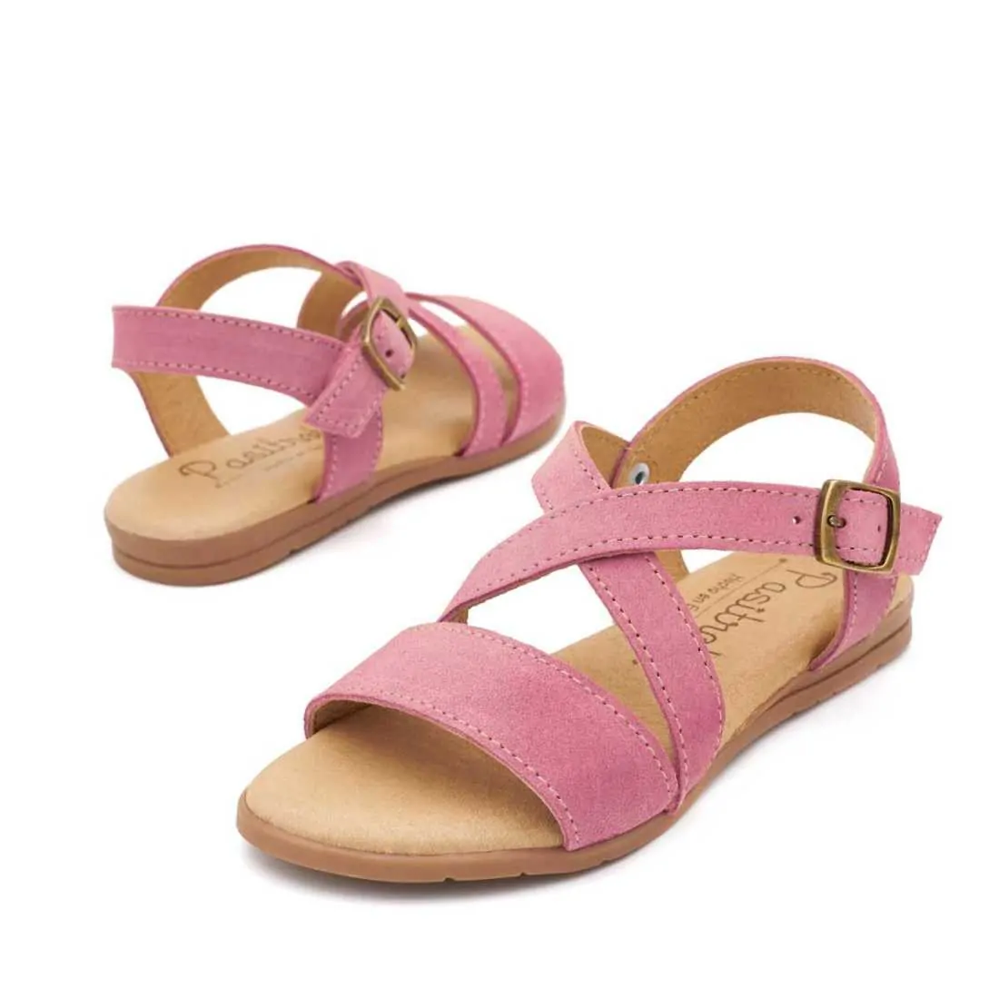 SANDALIA SERRAJE CRUZADA ROSA