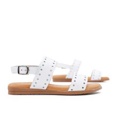 Sandalias Blancas para niña marca Pasitrote 2