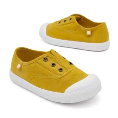 ZAPATILLA 100% ALGODÓN NIÑOS MOSTAZA 2