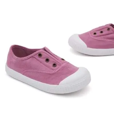 ZAPATILLA 100% ALGODÓN NIÑOS ROSA 2