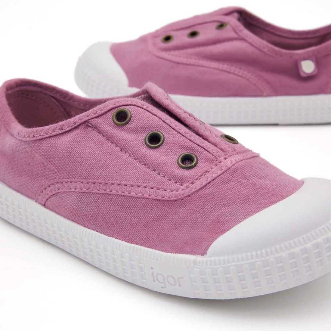 ZAPATILLA 100% ALGODÓN NIÑOS ROSA