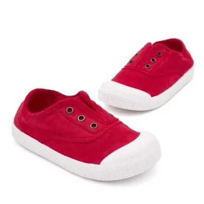 ZAPATILLA 100% ALGODÓN NIÑOS ROJO 2