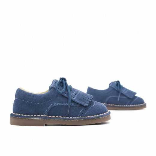 Blucher Bebé Serraje Flecos Azul - Pasitrote 2