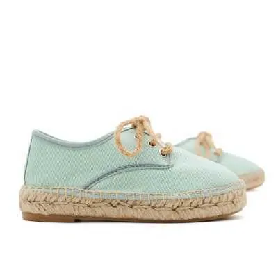 ALPARGATA BLUCHER LONA VERDE SALVIA