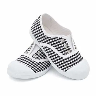 ZAPATILLA NIÑO VICHY NEGRO 2