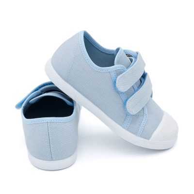 BAMBA PUNTERA LONA AZUL EMPOLVADO 2