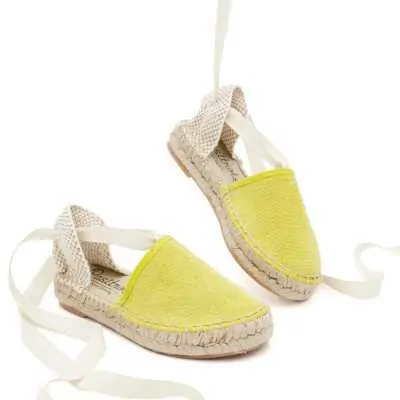 ALPARGATA VALENCIANA LAZOS LONA LIMÓN 2
