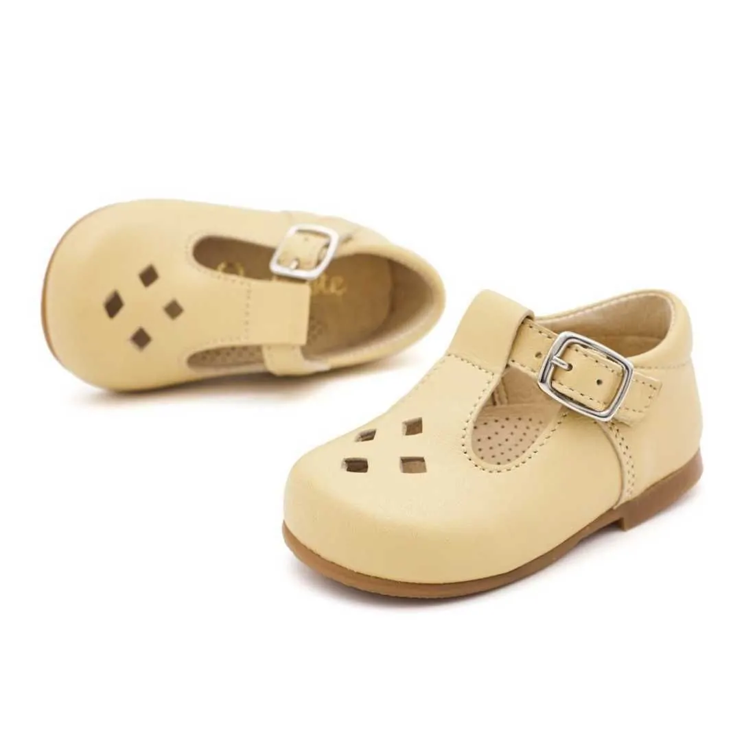 PEPITO ROMBOS PIEL VAINILLA