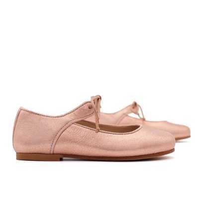 MERCEDITA NIÑA PIEL CORDÓN ORO ROSA 2