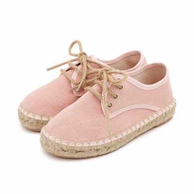 ALPARGATA BLUCHER LONA ROSA EMPOLVADO 2