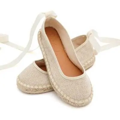 Bailarinas Esparto con cintas de Lino | Pasitrote 2