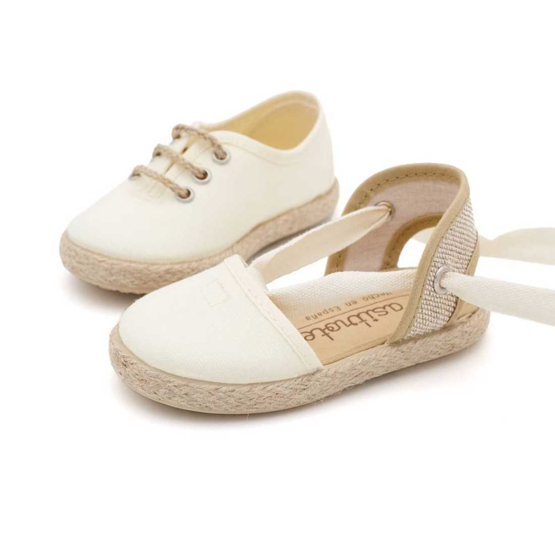 VALENCIANA NIÑA YUTE LONA BEIGE