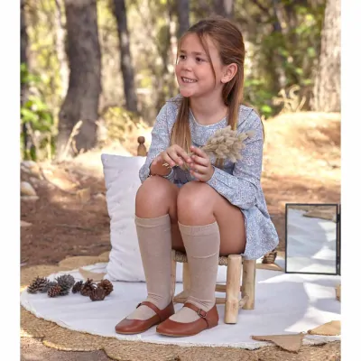 Mercedita para Niña Piel Cuero 2