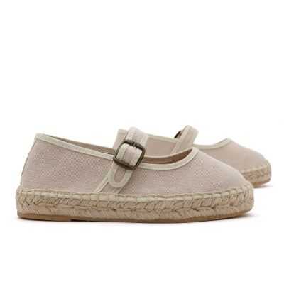 Alpargata Mercedita Yute Lona Beige