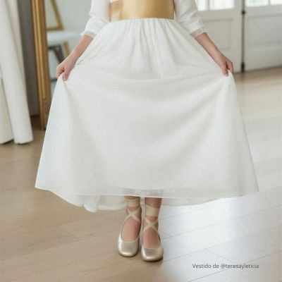 BAILARINA NIÑA PIEL CINTAS CAVA 2