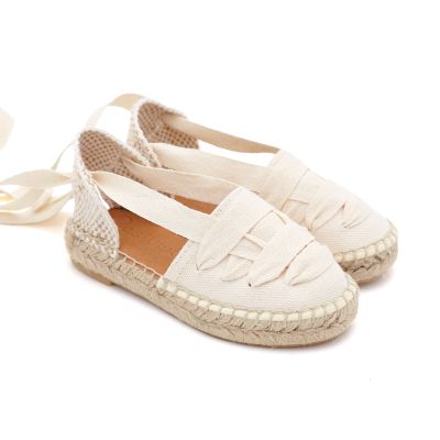 alpargata beige comunion niña 2