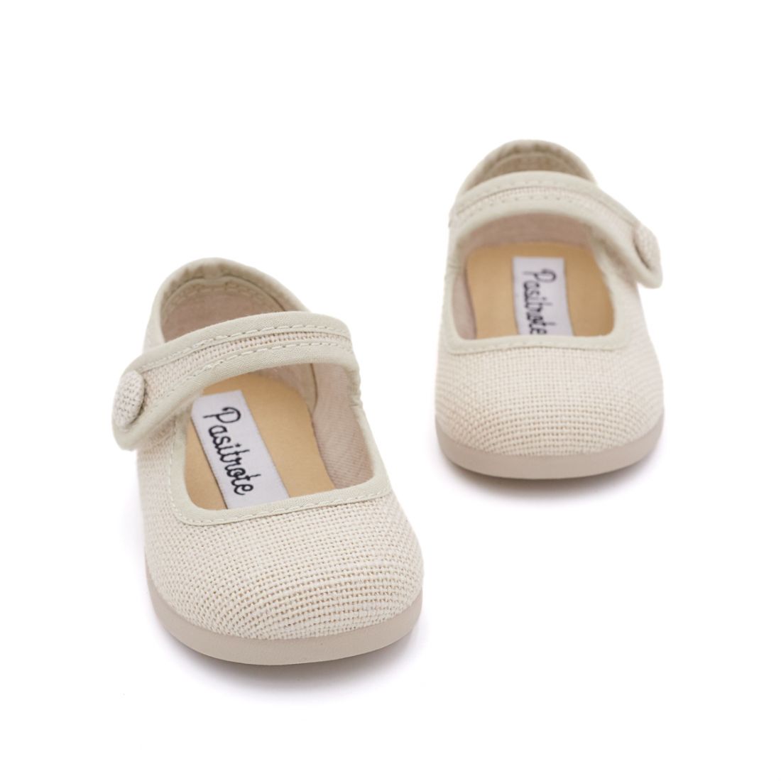 mercedita de bebé para vestir beige