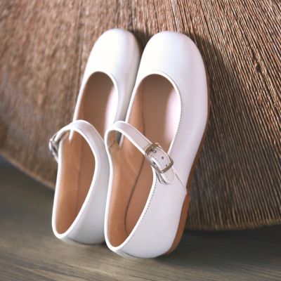 Merceditas Piel Beige para niñas