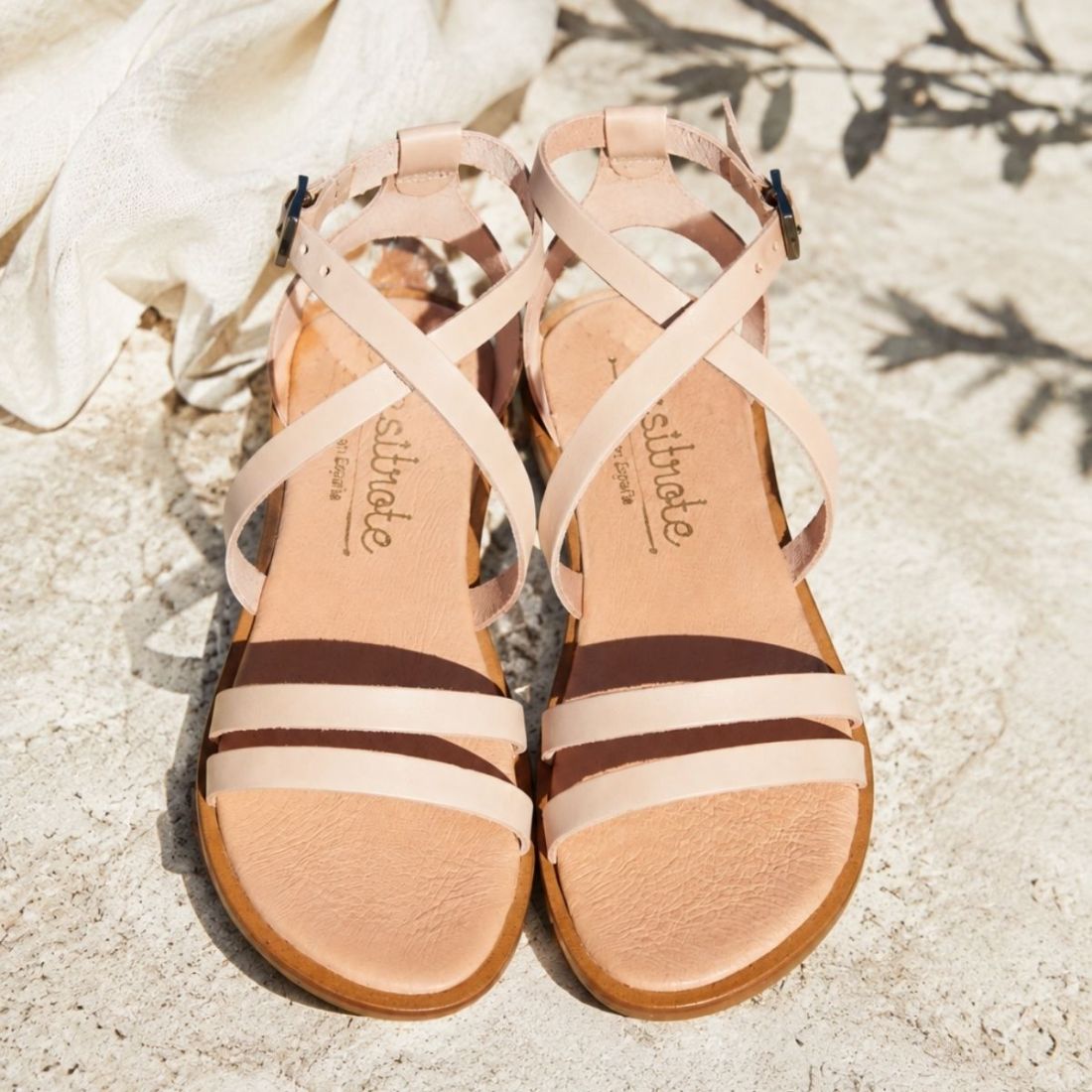 Sandalias Tiras Nude para niña y mujer